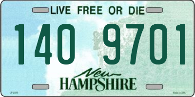 NH license plate 1409701
