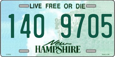 NH license plate 1409705