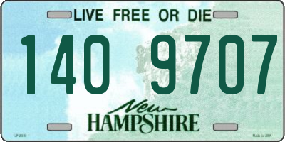 NH license plate 1409707