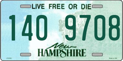 NH license plate 1409708