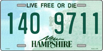 NH license plate 1409711