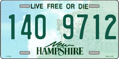 NH license plate 1409712