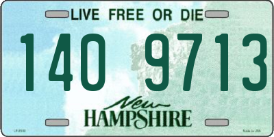 NH license plate 1409713