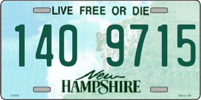 NH license plate 1409715