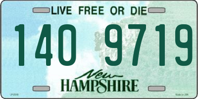 NH license plate 1409719