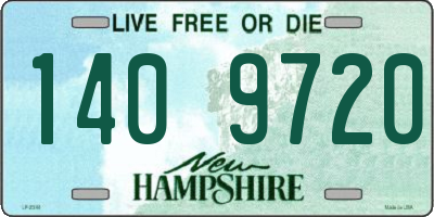 NH license plate 1409720