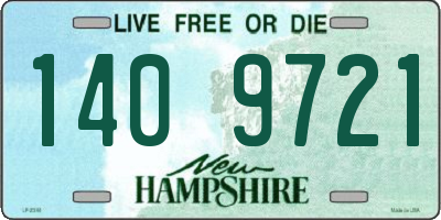 NH license plate 1409721
