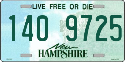 NH license plate 1409725