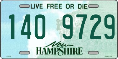 NH license plate 1409729