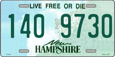 NH license plate 1409730