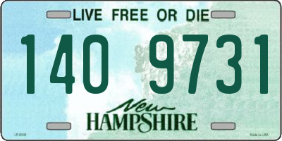 NH license plate 1409731