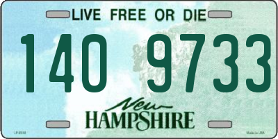 NH license plate 1409733