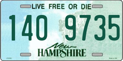 NH license plate 1409735