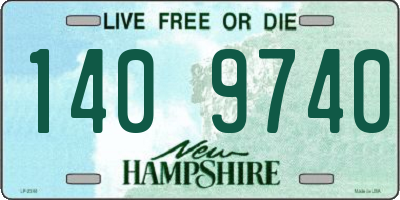 NH license plate 1409740