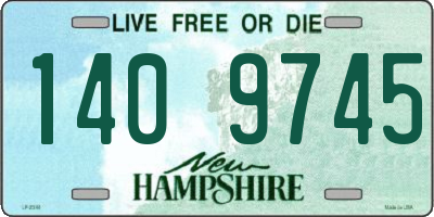 NH license plate 1409745
