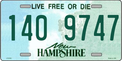 NH license plate 1409747