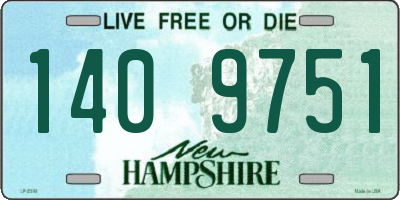 NH license plate 1409751