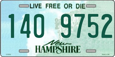 NH license plate 1409752