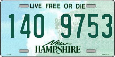 NH license plate 1409753