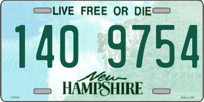 NH license plate 1409754