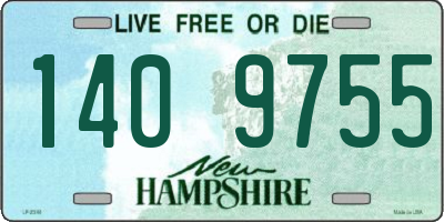 NH license plate 1409755