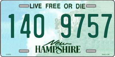 NH license plate 1409757