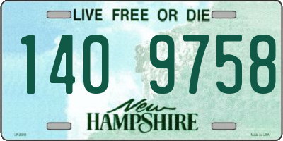 NH license plate 1409758
