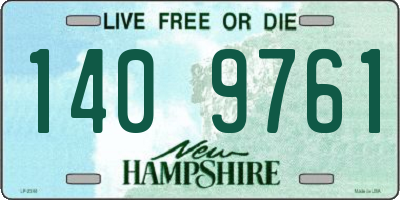 NH license plate 1409761