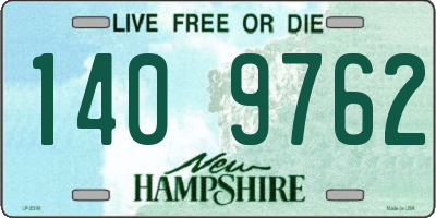 NH license plate 1409762