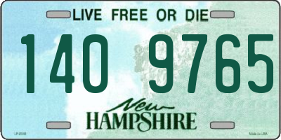 NH license plate 1409765