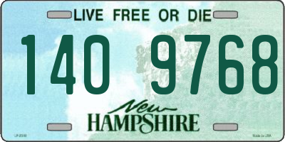 NH license plate 1409768