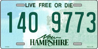 NH license plate 1409773