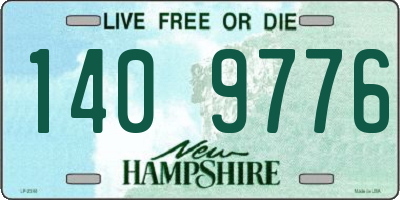 NH license plate 1409776