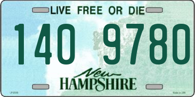 NH license plate 1409780