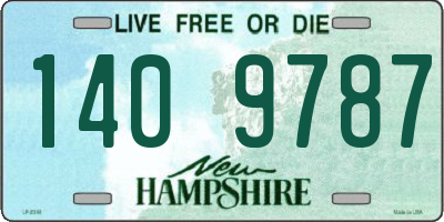 NH license plate 1409787