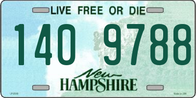 NH license plate 1409788