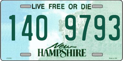NH license plate 1409793