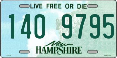 NH license plate 1409795
