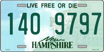 NH license plate 1409797