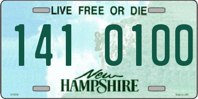 NH license plate 1410100