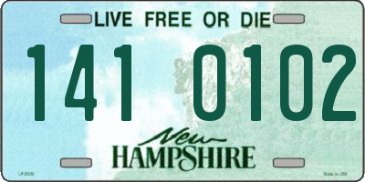 NH license plate 1410102