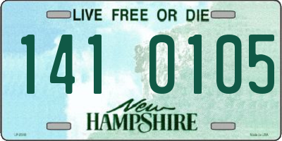NH license plate 1410105