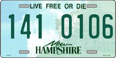 NH license plate 1410106