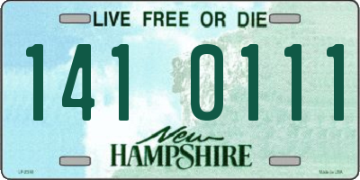 NH license plate 1410111