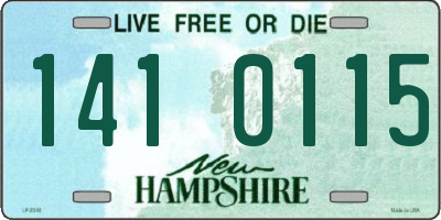NH license plate 1410115