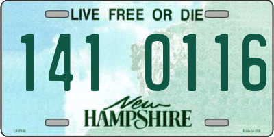 NH license plate 1410116