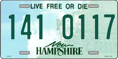 NH license plate 1410117