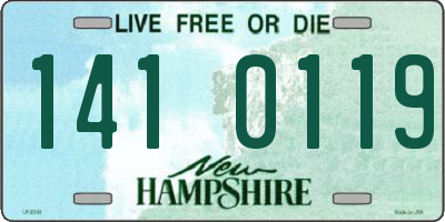 NH license plate 1410119