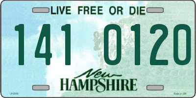 NH license plate 1410120
