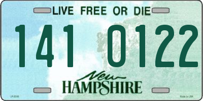 NH license plate 1410122
